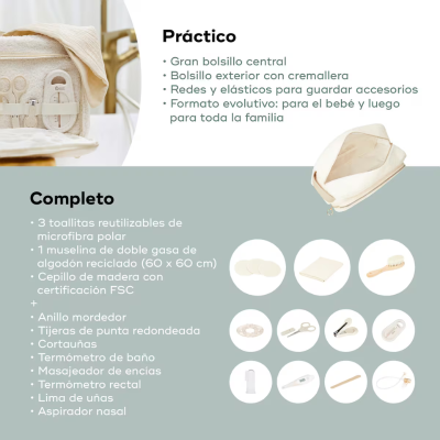 Babymoov Necessaire Bebé Curl White 11 Acessórios Higiene | Farmácia d'Arrábida