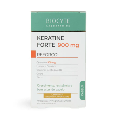 7589630 Biocyte Keratine Forte 900mg 90 Cápsulas | Suplemento Crescimento e Fortalecimento Cabelo