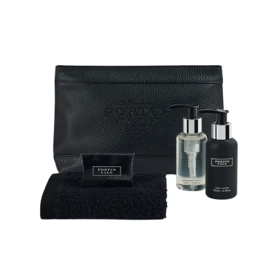 1002368 Castelbel Portus Cale Black Edition Kit Viagem – Gel, Loção, Sabonete e Toalha | Castelbel