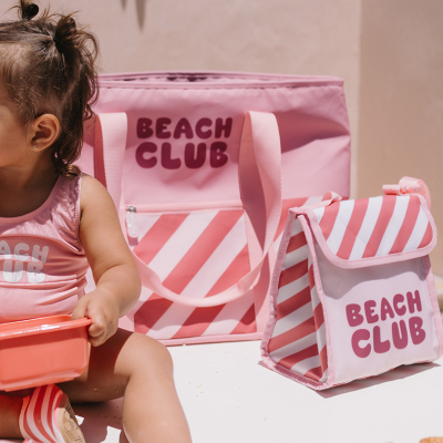 Monnëka Bolsa Térmica Stripes Bloom & Blush | Farmácia d'Arrábida