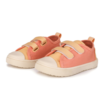 8434149844102 Monnëka Sapatilhas de Lona Infantil Tangerine T25 | Barefoot Drop Zero | Sola Antiderrapante