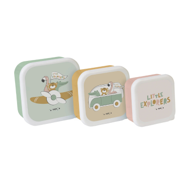 Saro Conjunto 3 Lancheiras Little Explorers | Farmácia d'Arrábida