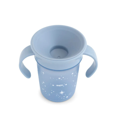 Saro Copo Infantil 360° Anti-Gotas 225ml com Pegas | Farmácia d'Arrábida
