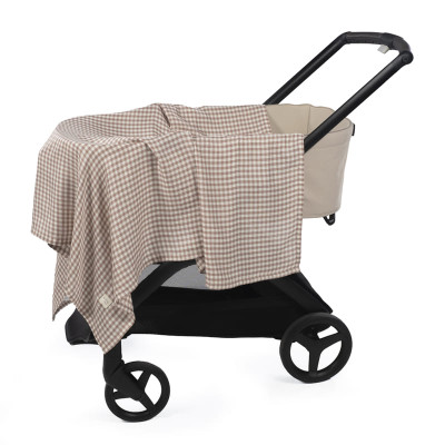 Walking Mum Musselina 120x120cm Praliné Vichy Moka | Farmácia d'Arrábida