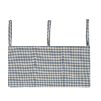 Walking Mum Organizador de Berço Praliné Vichy/Strips | Bolsos Bebé Cama Arrumaçãoa | Farmácia d'Arrábida