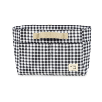Walking Mum Nécessaire Bebé Vichy Negro | Bolsa Higiene Organizador Muda Fraldas