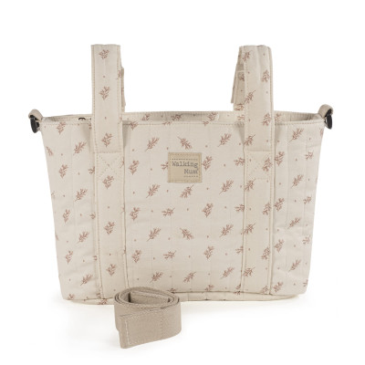 8435748600458 Walking Mum Mala Maternidade Tiracolo Mimosa Rosa | Bolsa Carrinho Bebé Impermeável com Trocador