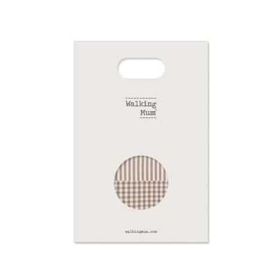 Walking Mum Pack 2 Musselinas Vichy Moka 70x70cm | Farmácia d'Arrábida