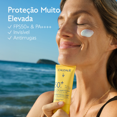 Caudalie Vinosun Creme Solar FPS50+ Rosto 50ml | Farmácia d'Arrábida
