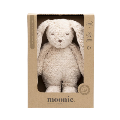 Moonie Peluche Sensorial Coelho Pequeno Bege 22cm | Farmácia d'Arrábida