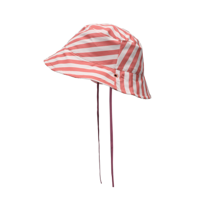 8434149372872 Monnëka Chapéu Reversível Stripes Bloom & Blush S 6-18 Meses | Circunferência craniana 46-49