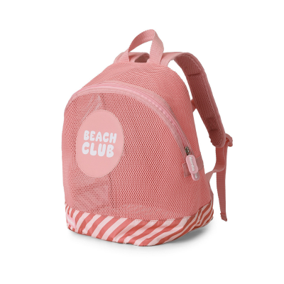 Monnëka Mochila Anti-Areia Stripes Bloom & Blush 30cm | Farmácia d'Arrábida