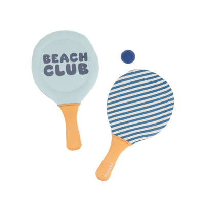 8434149739903 Monnëka Raquetes Neoprene Stripes Blues & Beyond | 2 Raquetes + Bola | +3 Anos