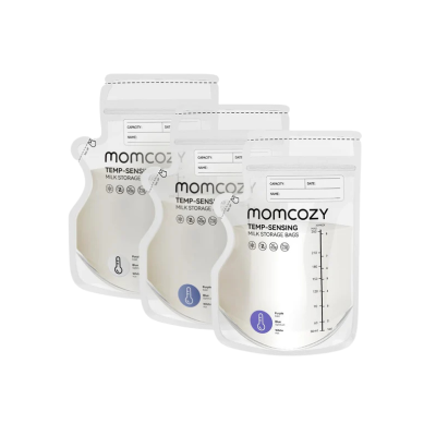 Momcozy Sacos Leite Materno 120 un. | Antiderrame com Bico Fácil