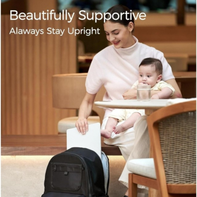 Momcozy Mochila Maternidade Preta 21L | Farmácia d'Arrábida