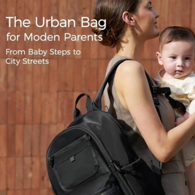 Momcozy Mochila Maternidade Preta 21L | Farmácia d'Arrábida