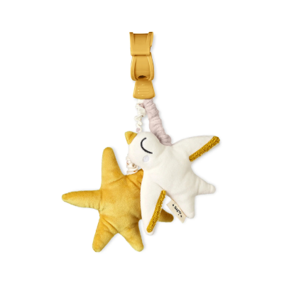 8424568021314 Saro Chocalho Multiatividades Fly Free Pássaro Amarelo | Peluche, Espelho, Papel Crepitante e Clip Carrinho/Berço