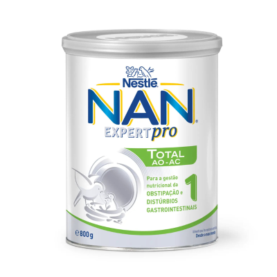 7595561 NAN Total AO-AC 1 Leite Infantil 800g +0M | Fórmula para Cólicas, Obstipação e Regurgitação
