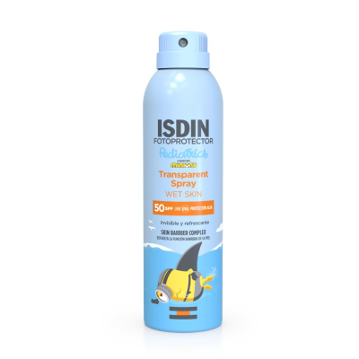 ISDIN Fotoprotector Pediatrics Transparent Spray Wet Skin FPS50 250ml | Farmácia d'Arrábida