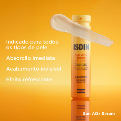 ISDIN Sun AOx Serum 30ml Pré e Pós Sol | Farmácia d'Arrábida