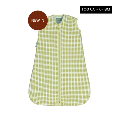 8436579288044 Molis&Co TOG 0.5 6-18meses Saco Cama Verão Pistacchio | Saco de Dormir de Verão, Algodão Respirável, +23ºC