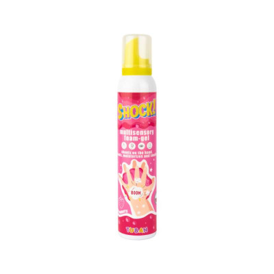 TUBAN Shock! Espuma Sensorial Morango 200ml | Gel Multissensorial Educativo Crianças