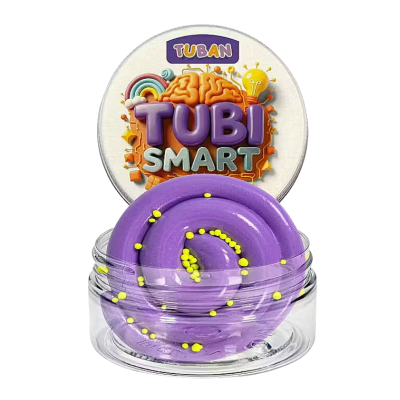 5901087038526 TUBI SMART Massa de Modelar Alien 50g | Plasticina Massa de Modelar Roxa Elástica + Bolinhas +6