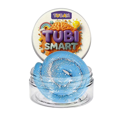 5901087038533 TUBI SMART Massa de Modelar Blue Sky 50g | Plasticina Massa de Modelar Elástica e Sensorial +6