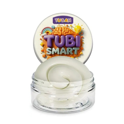 5901087038496 TUBI SMART Massa de Modelar Glow 50g | Plasticina Massa de Modelar que Brilha no Escuro +3 Anos
