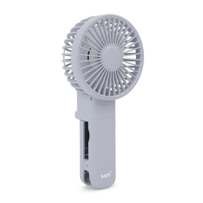 Saro Ventilador Portátil Multipega Glaciar Grey | Ventilador de Carrinho de Bebé USB com 3 Velocidades