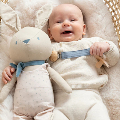 Saro Coelhinho de Pano Gigante Cotton Bunnies Sage | Farmácia d'Arrábida