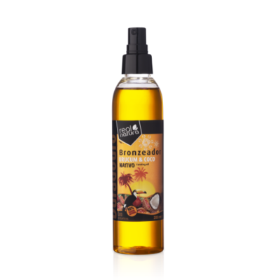 5600493401619 Real Natura Óleo Bronzeador Urucum + Coco 200ml – Bronzeado Natural e Pele Hidratada