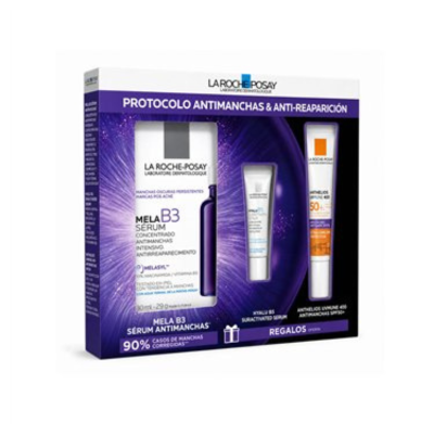 7606467 La Roche-Posay Coffret Mela B3 Sérum 30ml + Hyalu B5 + Anthelios SPF50+ | Pack Antimanchas