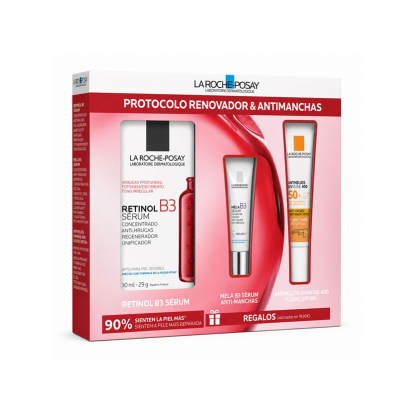7608778 La Roche-Posay Coffret Retinol B3 Sérum 30ml + Mela B3 + Anthelios SPF50+ | Pack Anti-Idade