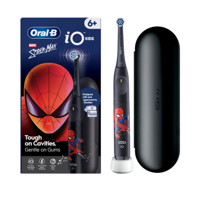 Oral-B iO Kids Spiderman Escova Elétrica + Estojo Viagem | 6+ Anos