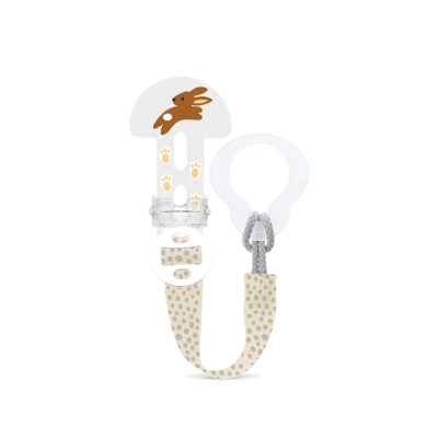 6233981 MAM ClipIt & Cover Clip Corrente Porta-Chupeta Neutro | Acessório Bebé 0+ Meses