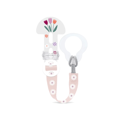 6233965 MAM ClipIt & Cover Clip Corrente Porta-Chupeta Rosa | Acessório Bebé 0+ Meses