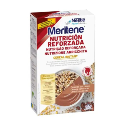 6053215 Meritene Cereal Instant Cereais com Cacau 520g | Nutrição Reforçada Fácil Ingestão