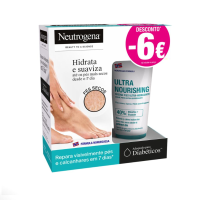 7602680 Creme de Pés Ultra-Hidratante 2x100ml Desconto 6€ | Reparação 7 Dias