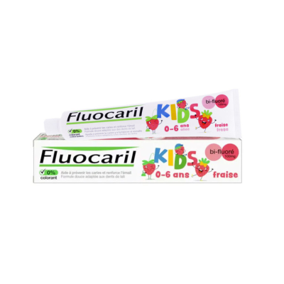 7588673 Fluocaril Kids Gel Dentífrico Morango 0-6 anos 50ml | Flúor 500ppm