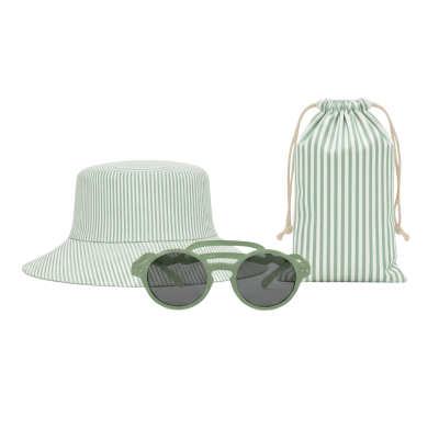 Horizane Sunset Pack Óculos + Chapéu UV Criança 2-4 Anos Verde