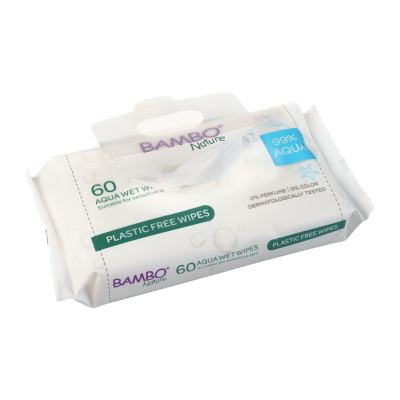 7614289 Bambo Nature Toalhitas Água 60 un. | 99% Água – Pele Sensível Bebé