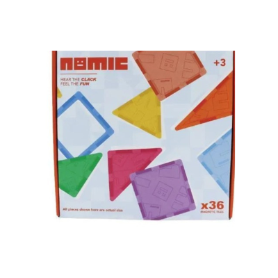 8437023414026 Braintoys Nomic Clack 36 peças | Construções Magnéticas +3 anos
