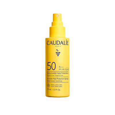 7583641 Caudalie Vinosun Spray Invisível FPS50 75ml | Formato Viagem - Proteção Solar Alta