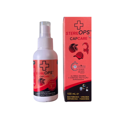 STERILOPS CapCare Spray 100ml Higiene e Proteção para Capacetes e Headwear