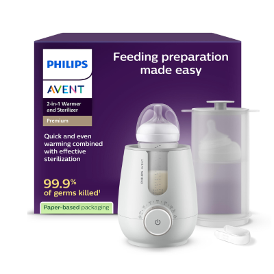 Philips Avent 2-em-1 Aquecedor e Esterilizador Biberão