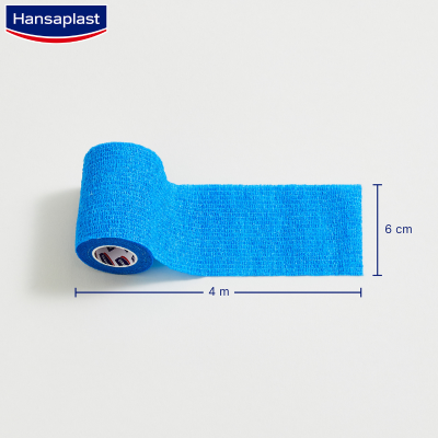 Hansaplast Banda Coesiva Azul 6cm x 4m | Farmácia d'Arrábida