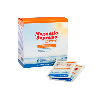 7600775 Magnésio Supremo Potássio+ 24 Saquetas x4,8g | Energia, Músculos e Fadiga