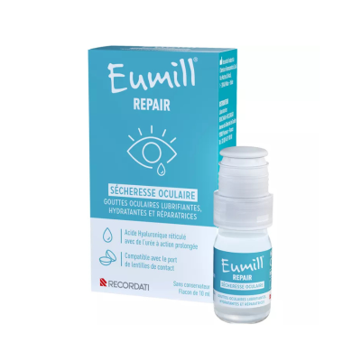 7597807 Eumill Repair Dry Eye Colírio 10ml | Olhos Secos e Irritados | Hidratação Intensa e Reparação Ocular
