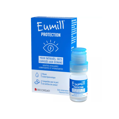 7597823 Eumill Protection Colírio 10ml | Olhos Secos e Cansados - Hidratação e Alívio Imediato da Fadiga Ocular